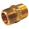 Homeplus+ ATC 3/4 in. MPT X 1/2 in. D MPT Brass Reducing Hex Nipple 6JC101010721020 - alternate 1